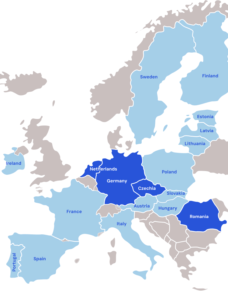 Europe map mobile